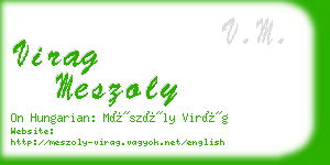 virag meszoly business card